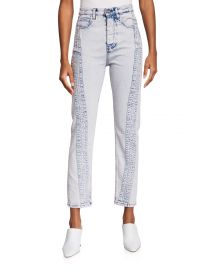 Inahe Moto Cropped Skinny Jeans at Neiman Marcus